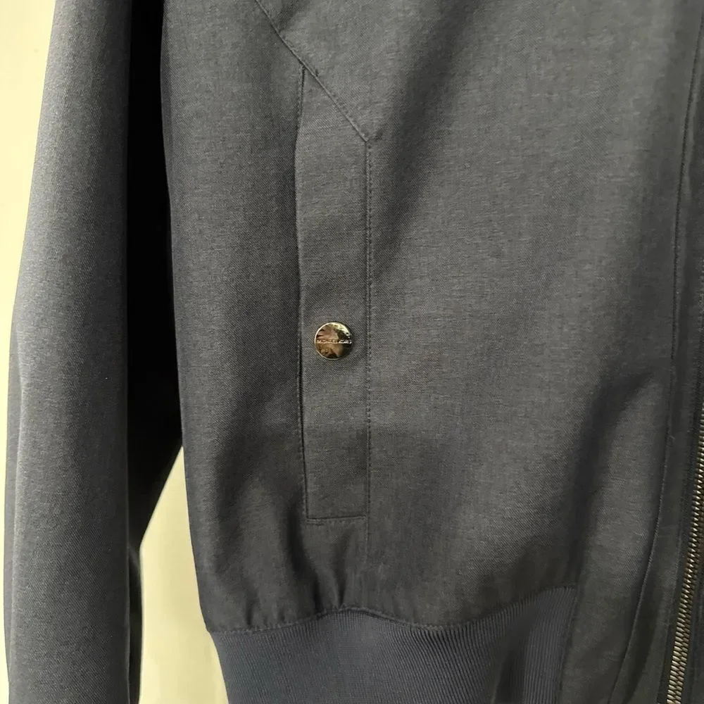 Michael Kors Mens Jacket Size Large Blue Bomber Jacket